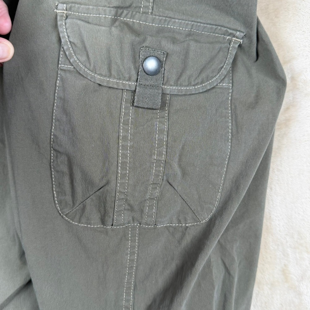 Kuhl Womens Cargo Pants Olive Green Roll Up Hiking Outdoor Utility Size 8R - Picture 7 of 11